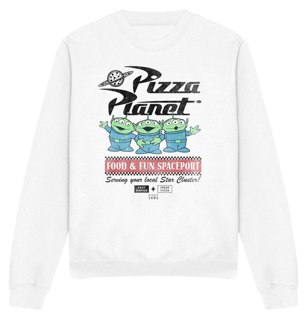 Toy Story - "Food Spaceport" Sweatshirt für Herren/Damen Uni TV33768 (XL) (Weiß)