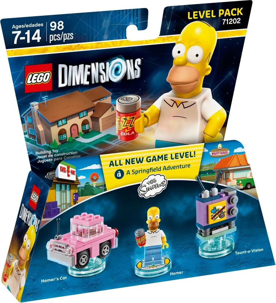 LEGO Dimensions Pack de Niveaux Les Simpsons 71202 - Homer à Springfield