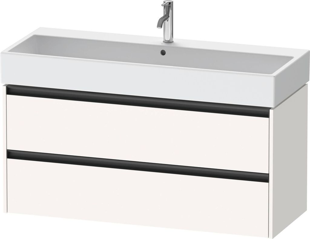 Duravit Ketho.2 Wastafelonderkast 118,4x46x54,9 cm Supermat Wit
