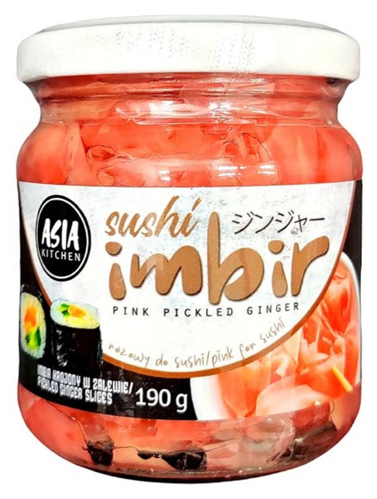 Gingembre mariné rose, 190 g - Asia Kitchen Image du produit 