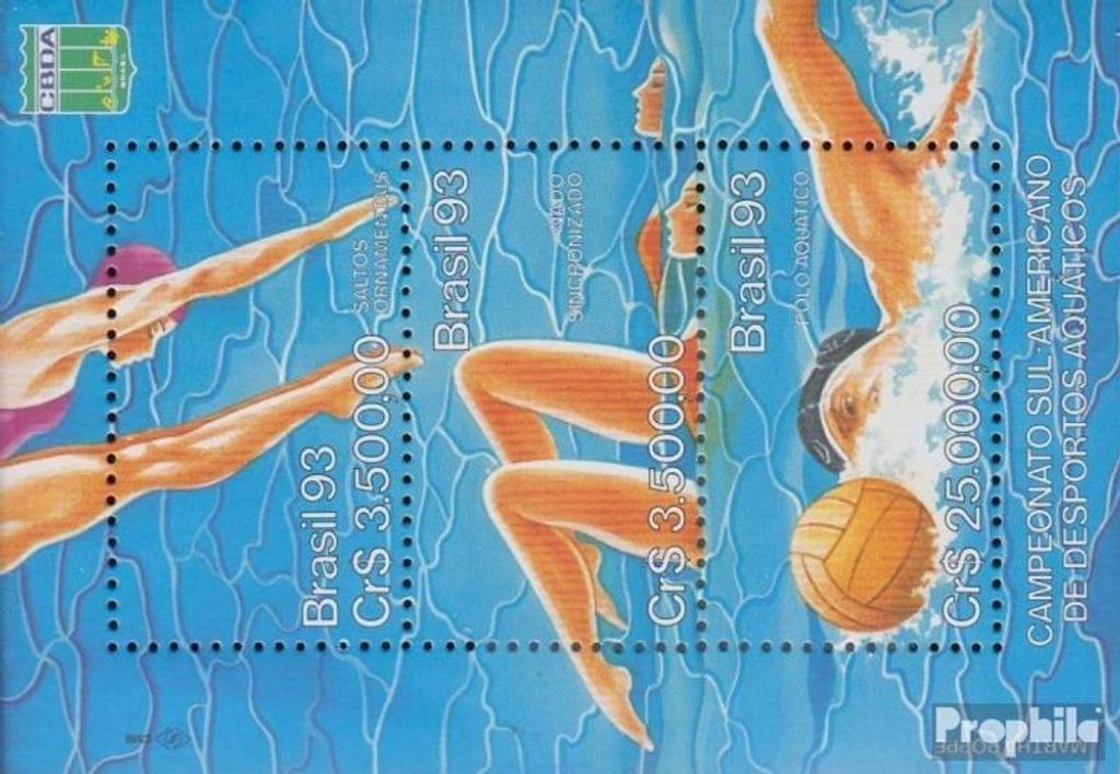 Briefmarken Brasilien 1993 Mi Block92 (kompl.Ausg.) Produktbild 