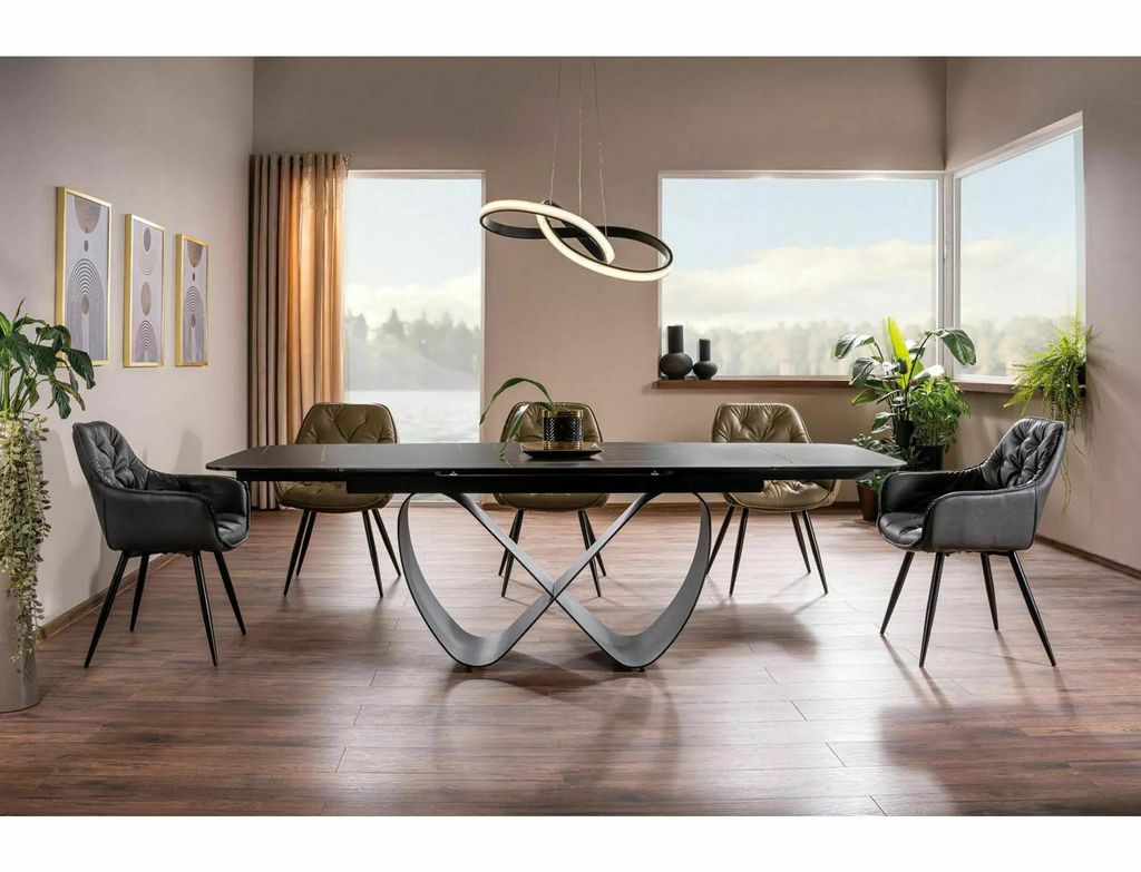 Esstisch INFINITY AZARIO BLACK – Ausziehbar 90x160–240 cm