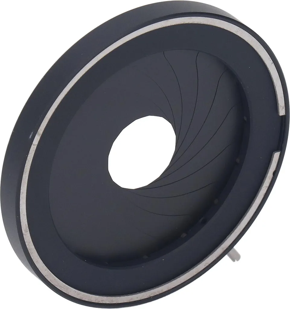 Membrane à iris manuelle 44mm en aluminium pour matériel de photo