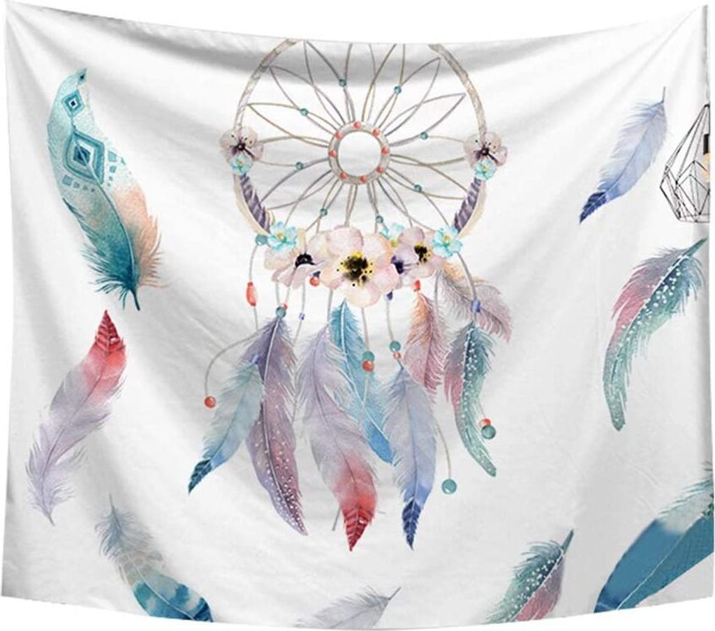 Wandteppich, moderner einfacher Stil, für Strand, Schlafsaal, Wohnzimmer, Schlafzimmer, Traumfänger, 203x150 CM