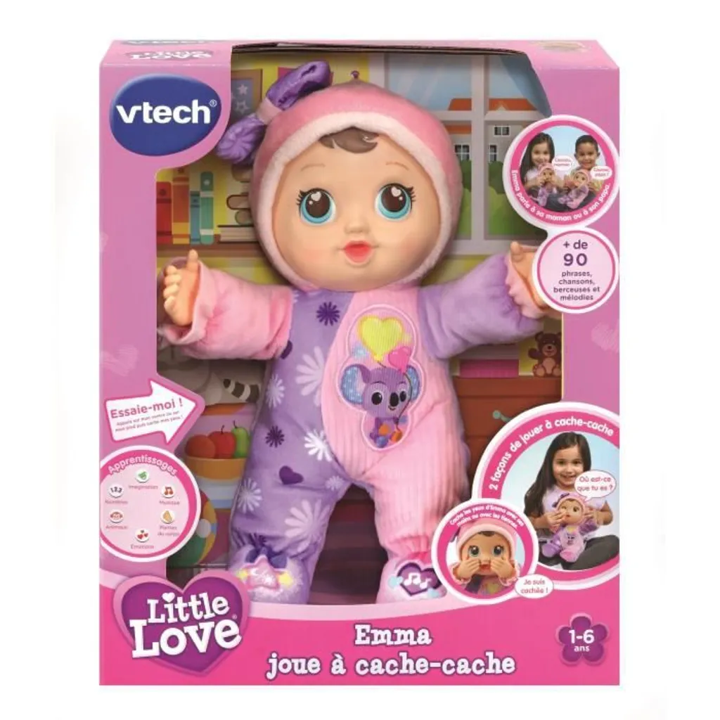 Emma joue à cache-cache Kleine Liebe 32 cm Poupée sonore éducative - 2