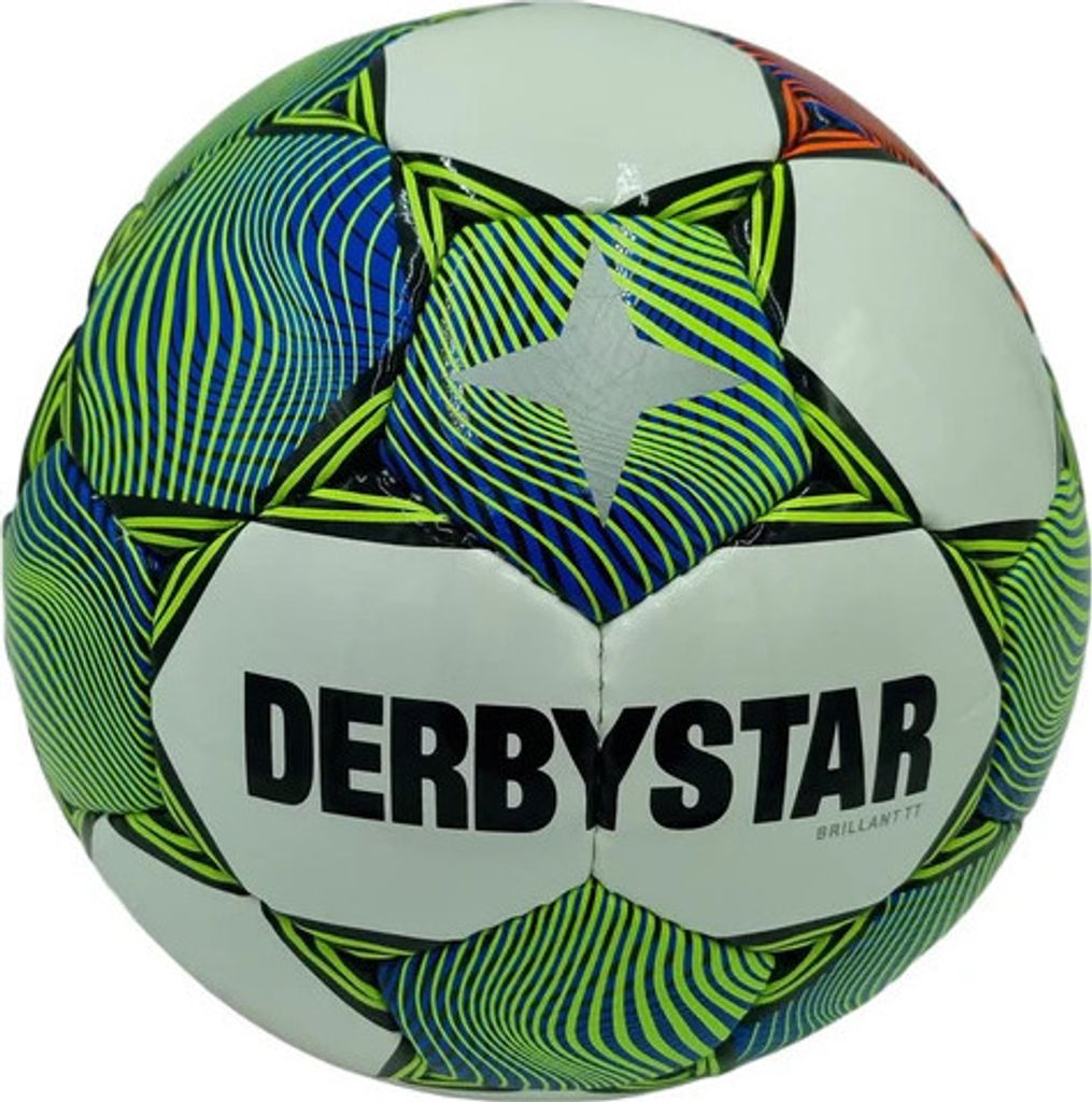 Derbystar Brillant TT v23 Trainingsball - Grösse 5 - weiss/blau/orange