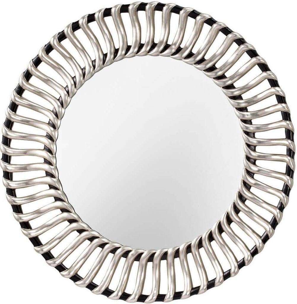 Elstead Cosmo Spiegel Schwarz-Silber