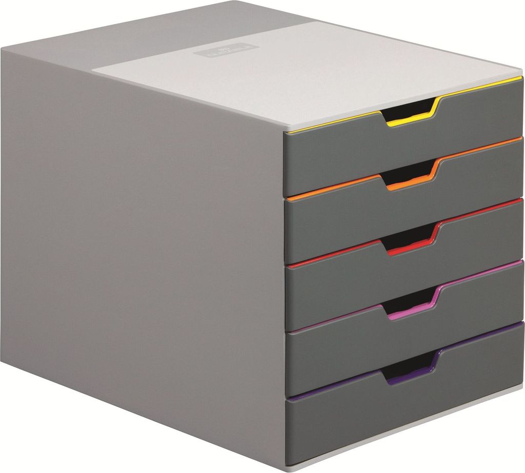 DURABLE Schubladenbox VARICOLOR 5 Fächer Etiketten mehrfbg Obrázok produktu 