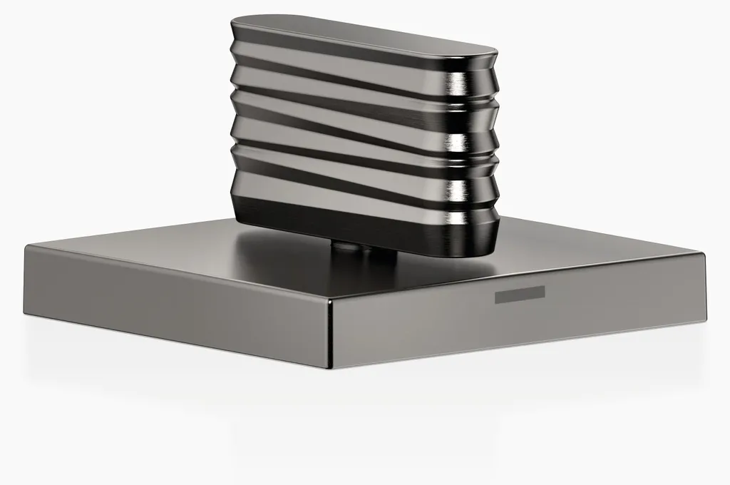 Dornbracht CL.1 Robinet d'arrêt eau chaude structure WAVES Dark Platinum