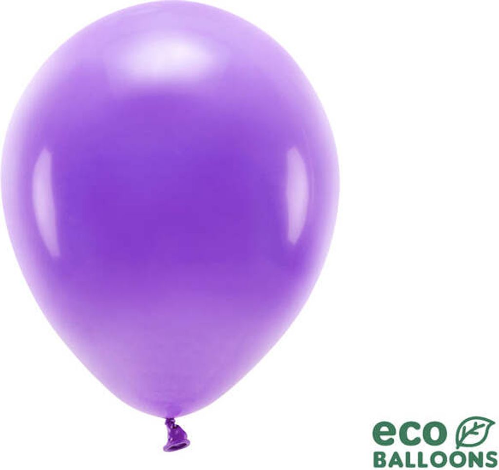 Öko-Luftballons 30cm Pastell, Lila (1 Packung / 100 Stück)