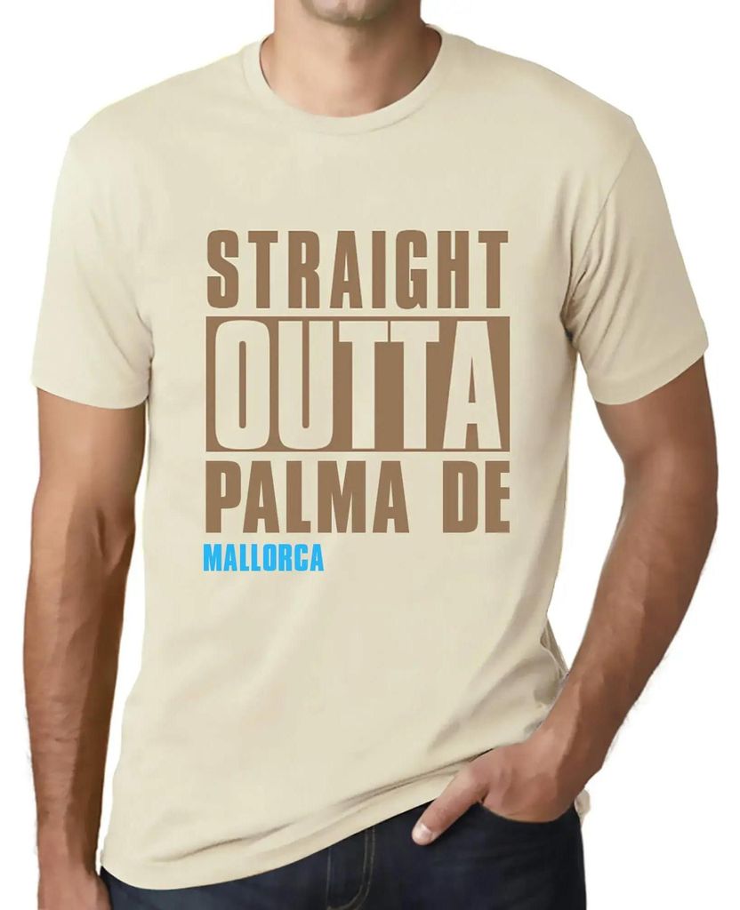 Herren Grafik T-Shirt Direkt aus Palma de Mallorca – Straight Outta Palma De Mallorca – Öko-Verantwortlich Vintage Jahrgang Kurzarm Lustige Druck