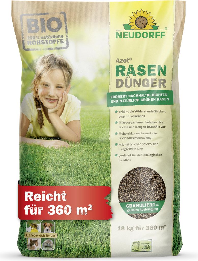 Neudorff Azet® Rasendünger, 10 kg Produktbild 