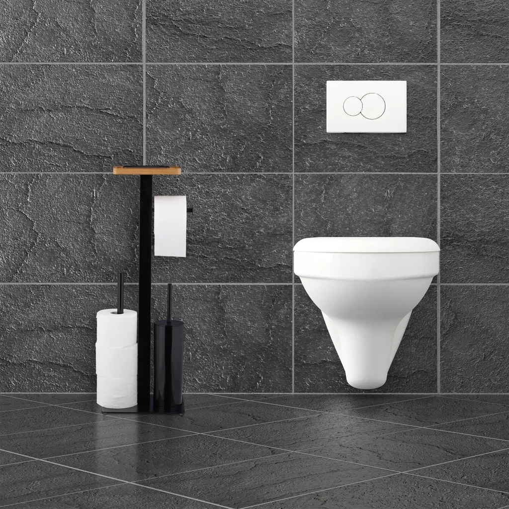 Aménagement WC ensemble 3 en 1 avec plateau pour gagner de la place sol