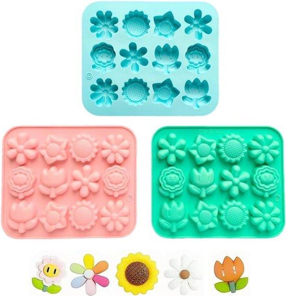 Silikon Fondant Gietvormen Set Klein 3D Cartoon