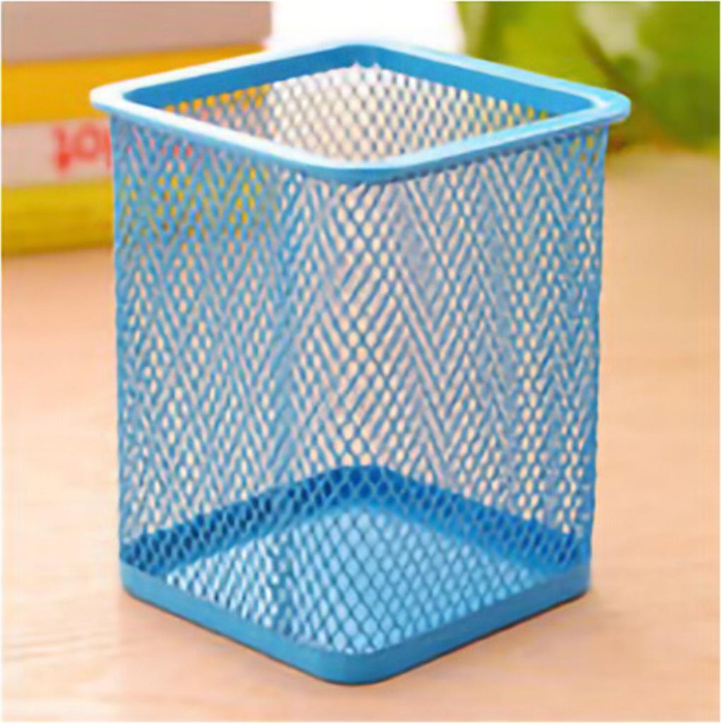 Stifthalter schräg Fashion Storage Desktop -Objekt Rack Office Suppedetragonum Blau