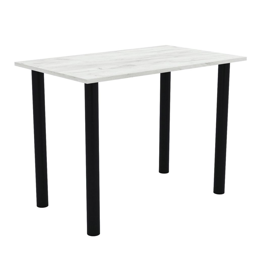 AKKE Weiss Craft stůl s černými nohami DxŠxV: 90x50x74 cm Obrázek produktu 