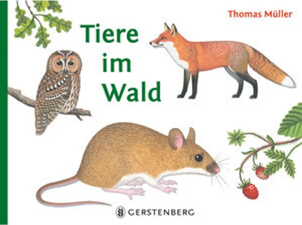 Tiere im Wald : Papier peint panoramique animaux de la forêt pour enfant