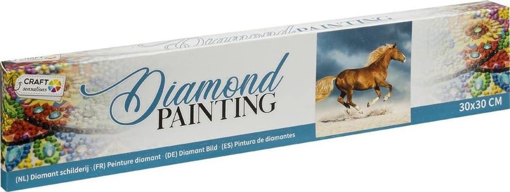 Bongers Toys Diamantgemälde – Pferd – 30 x 30 cm