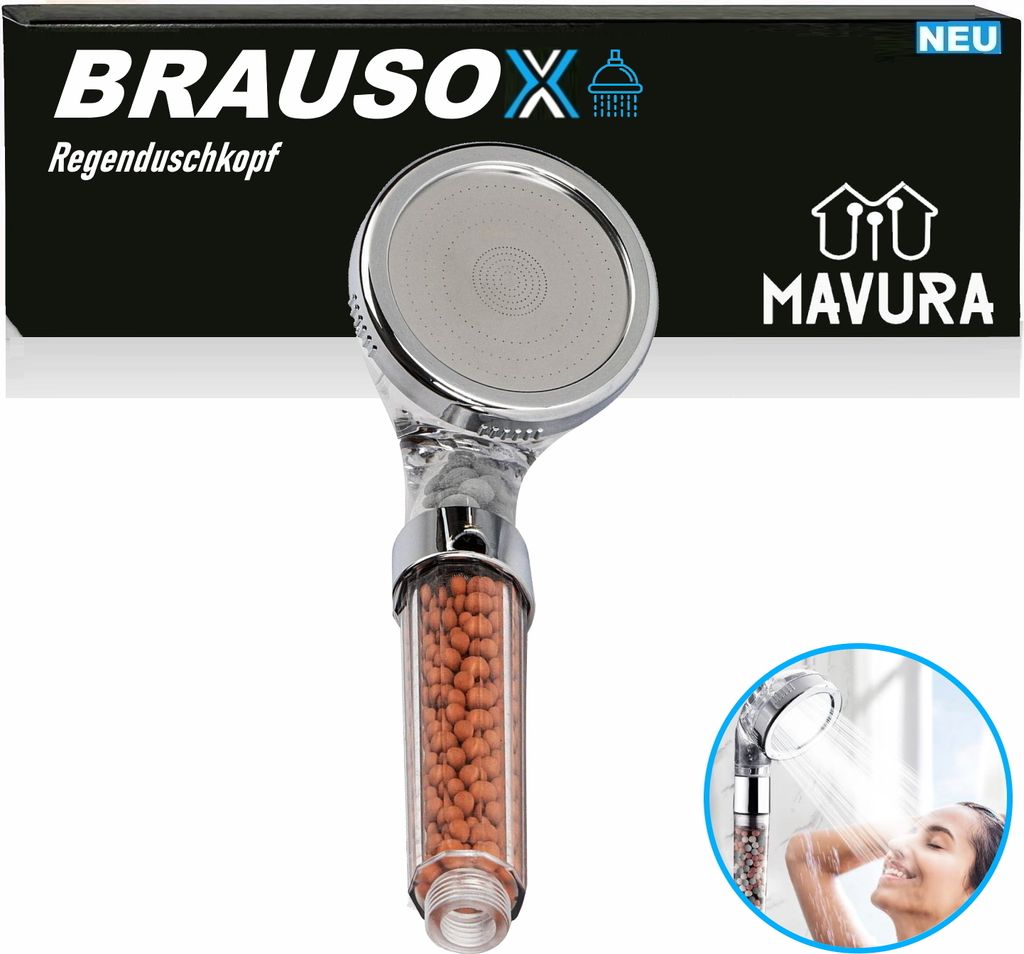 Słuchawka prysznicowa BRAUSOX oszczędzająca wodę dzięki Zdjęcie produktu 