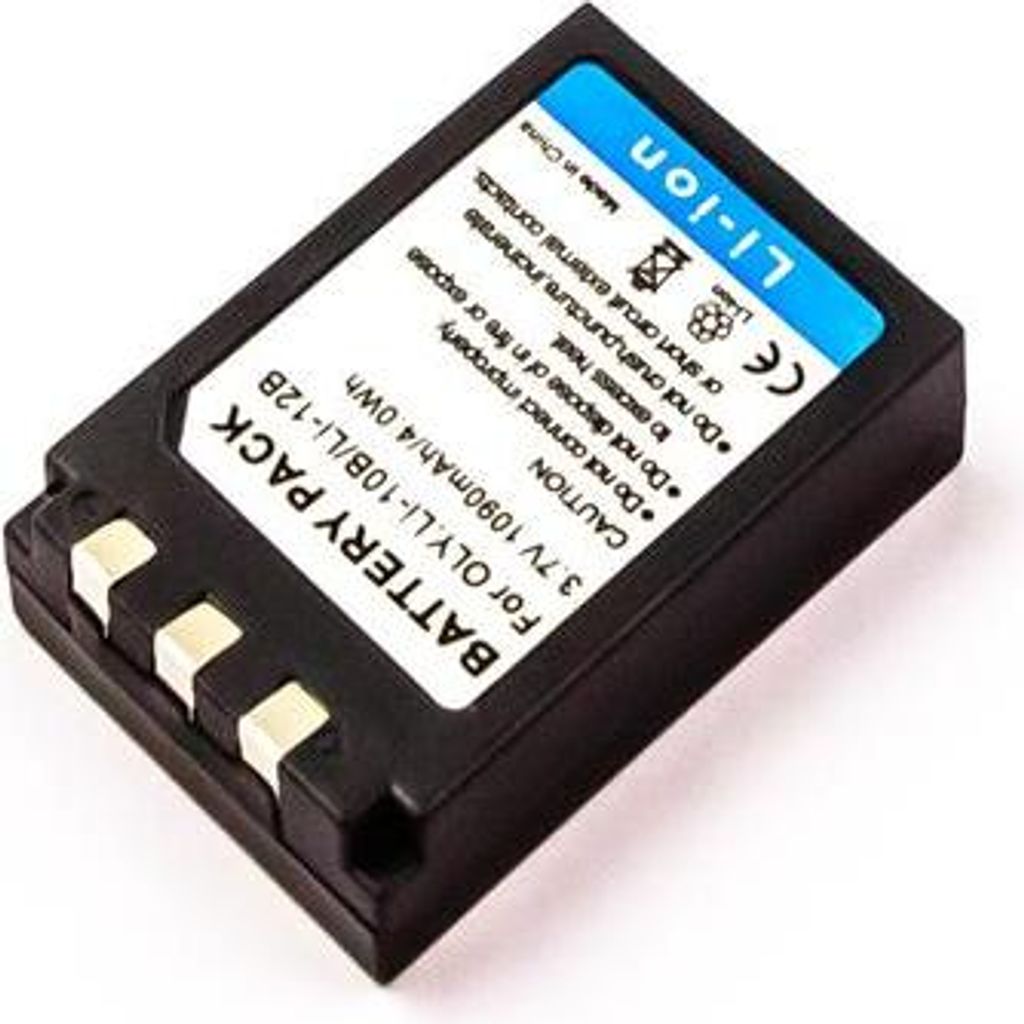 Akku kompatibel mit OLYMPUS LI-10B / LI-12B – 3,7 V 1090 mAh 4,0 Wh Li-Ion