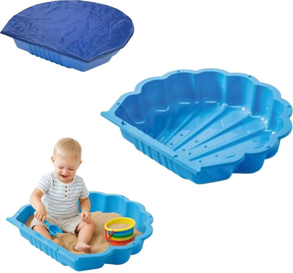 OFFERTA Sabbiera Plastica Blu + Telo - Prezzo Imbattibile Online