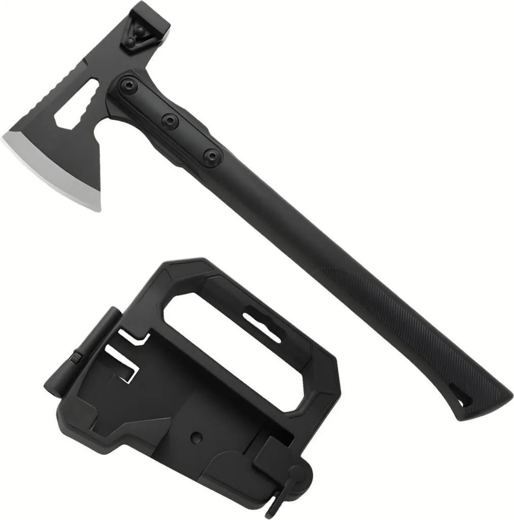 Hachette de Survie Militaire AX-39247 avec Manche Antidérapant Noir