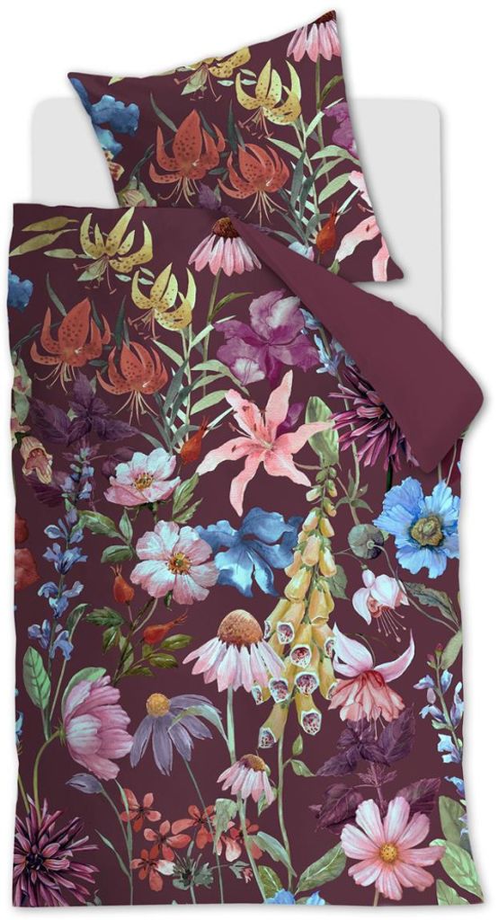Beddinghouse Mako-Satin-Bettwäsche-Garnitur Lily Farbe Multi Größe 155x220+80x80
