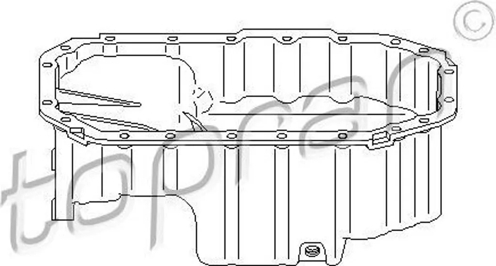 Réparer fuite huile moteur avec ce carter TOPRAN pour Golf 4 et New Beetle
