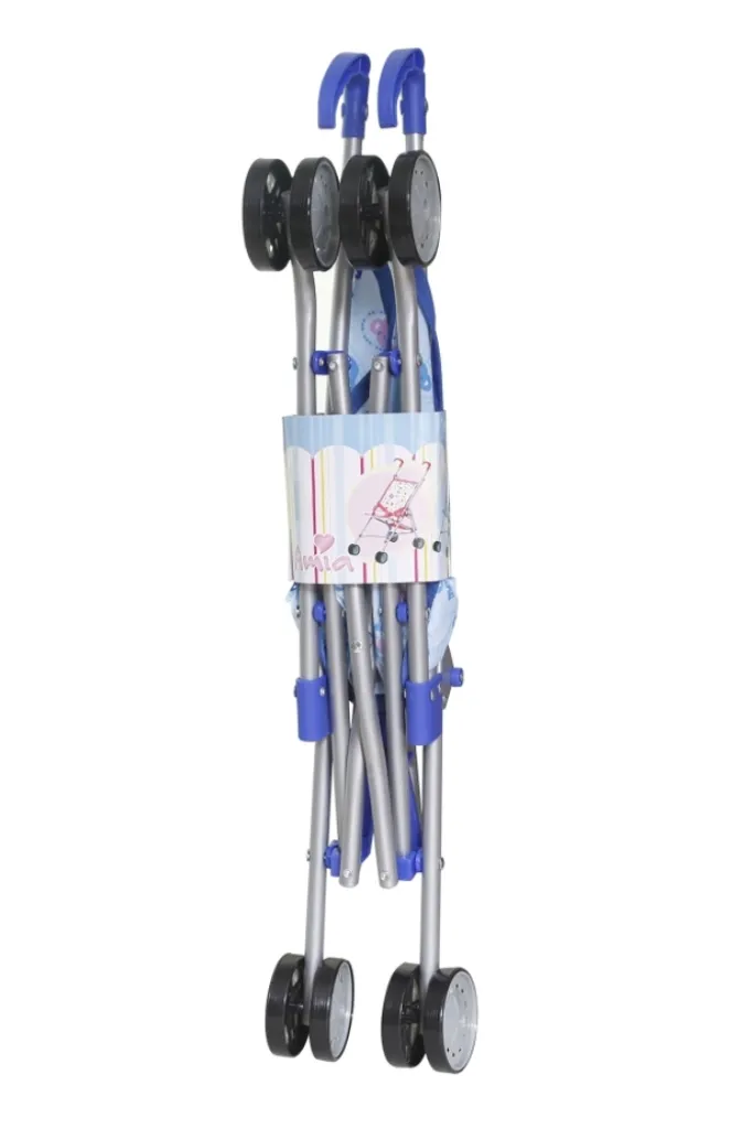 Poussette de poupée solide et pliable Amia, landau compact bébé
