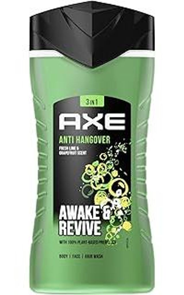 Axe 3-in-1 Duschgel & Shampoo Anti-Hangover für langanhaltende Frische und Duft nach der Dusche Männer Duschgel getestet 6x 250 ml