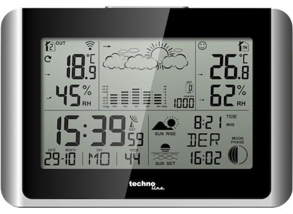 Technoline WS 6767 - draadloos weerstation met tot 3 Productafbeelding 