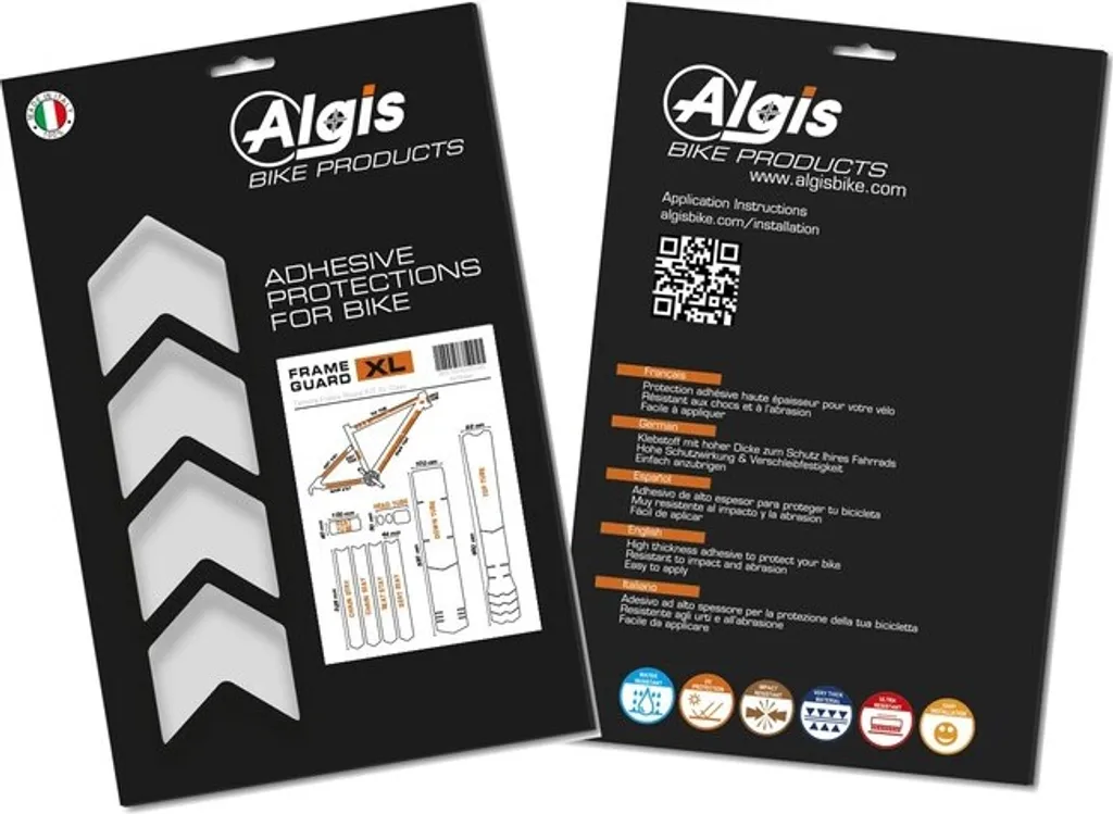 Protéger Cadre VTT avec le Kit ALGIS Opaque XL Clear Transparent Film