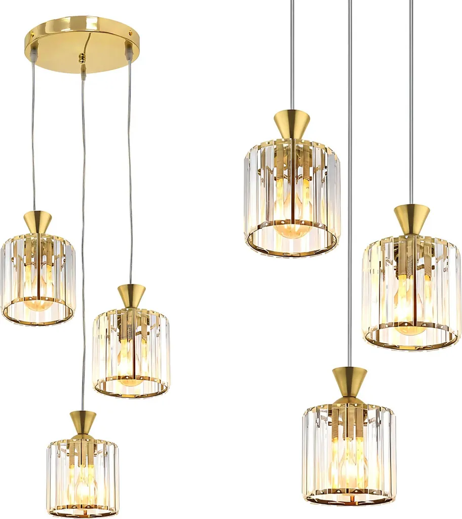 Lampadario Sospeso Toolight Ebt026-3Cp Gold | Offerta Casa Moderna