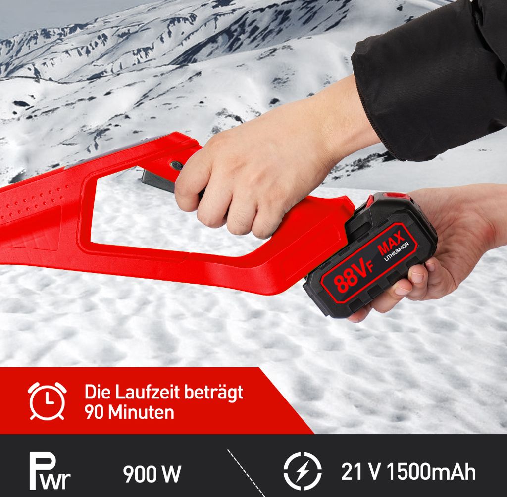 Akku-Tragbare elektrische Schneefräse,Zusammenklappbare Produktbild 5