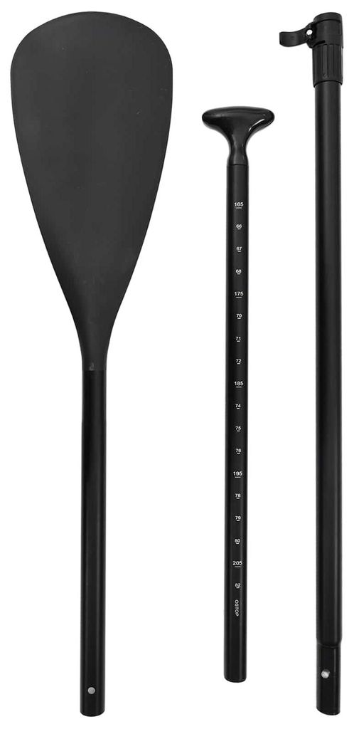 vidaXL 2 in 1 Kajak & SUP Paddle 203 x 19,5 cm Schwarz