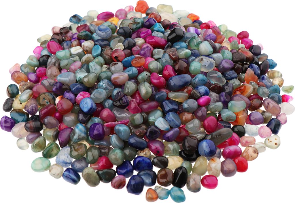 NKlaus 500g Trommelsteine Achat 5 - 10 mm Heilsteine Produktbild 