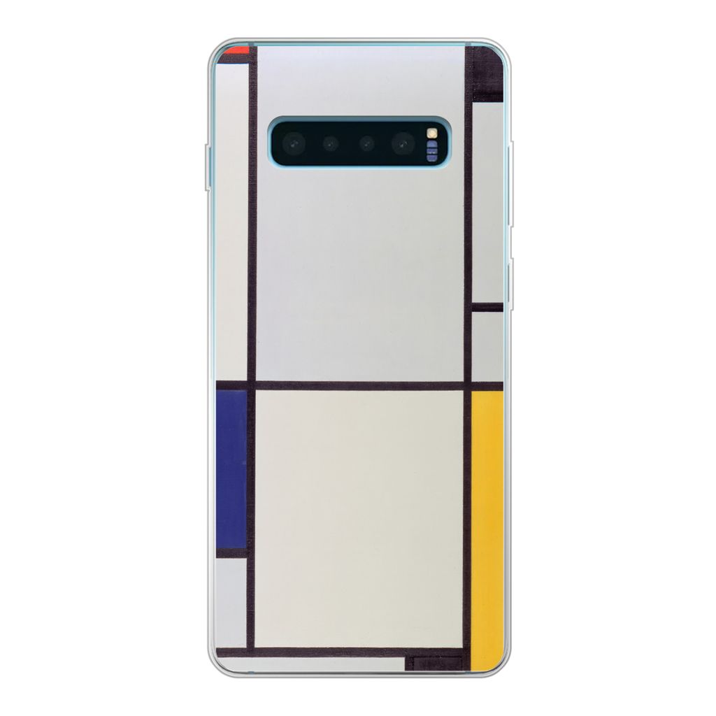 MuchoWow Handyhülle Schutzhülle Hülle für Samsung Galaxy S10 Lite Tableau I - Piet Mondrian Silikon Softcase Handy Hülle - Schutz