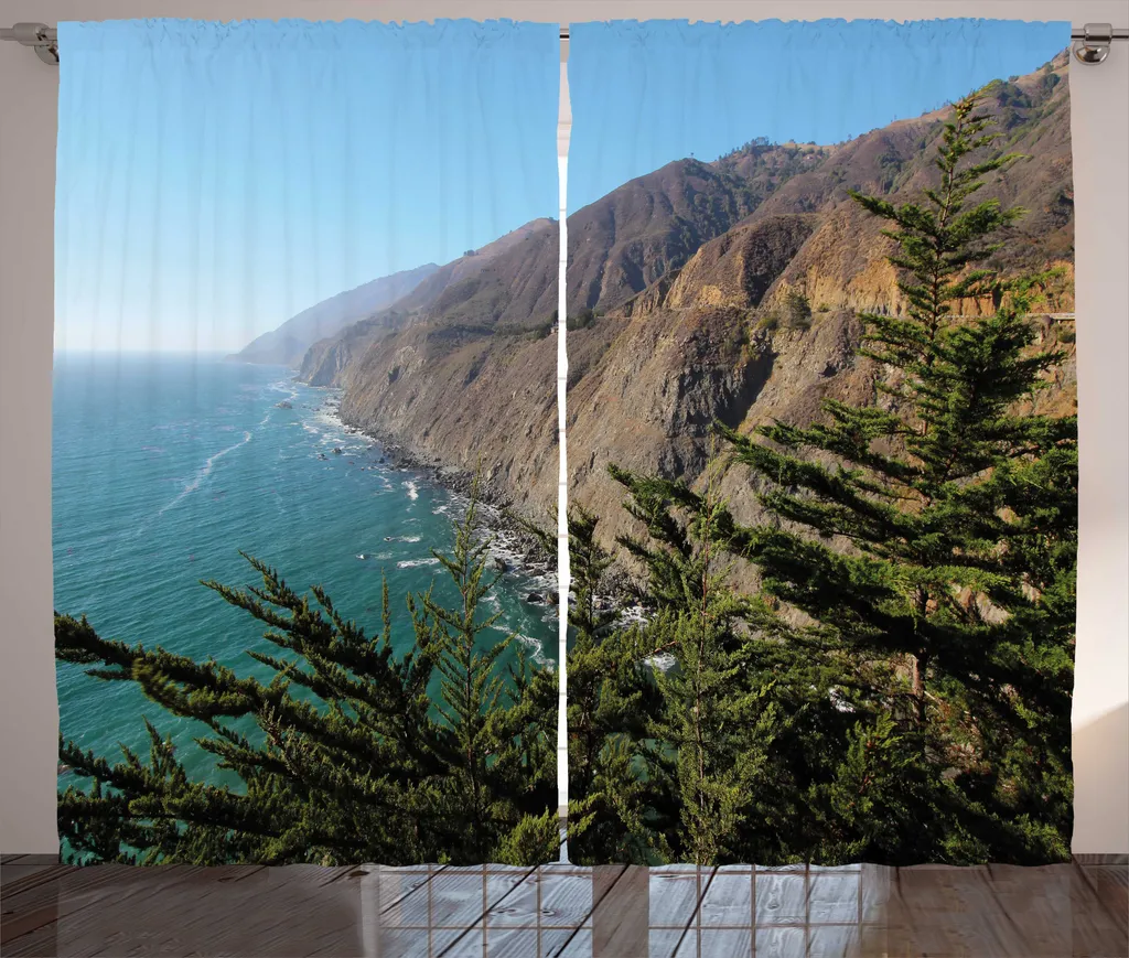 Rideau Occultant Partiel Large 280x225cm pour Cacher Vis-à-vis Big Sur