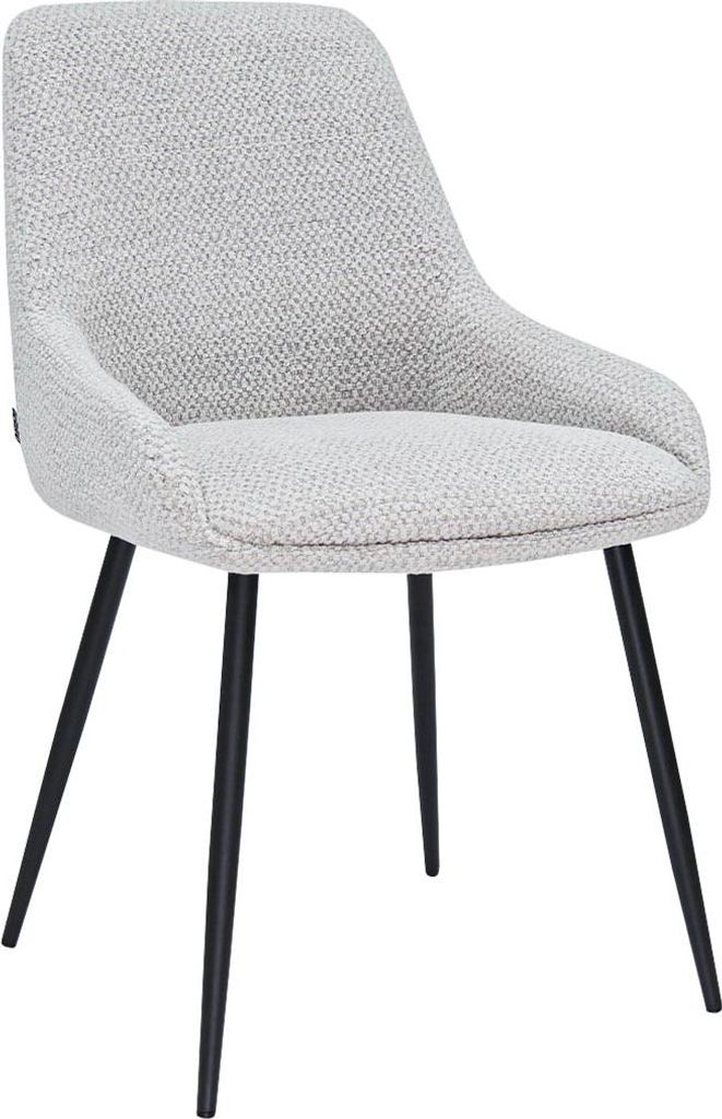 Kick Collection Esszimmerstühle Niko - Grau - 80% strukturierter stoff, 20% metall en Metall - Erhältlich in vielen Farben