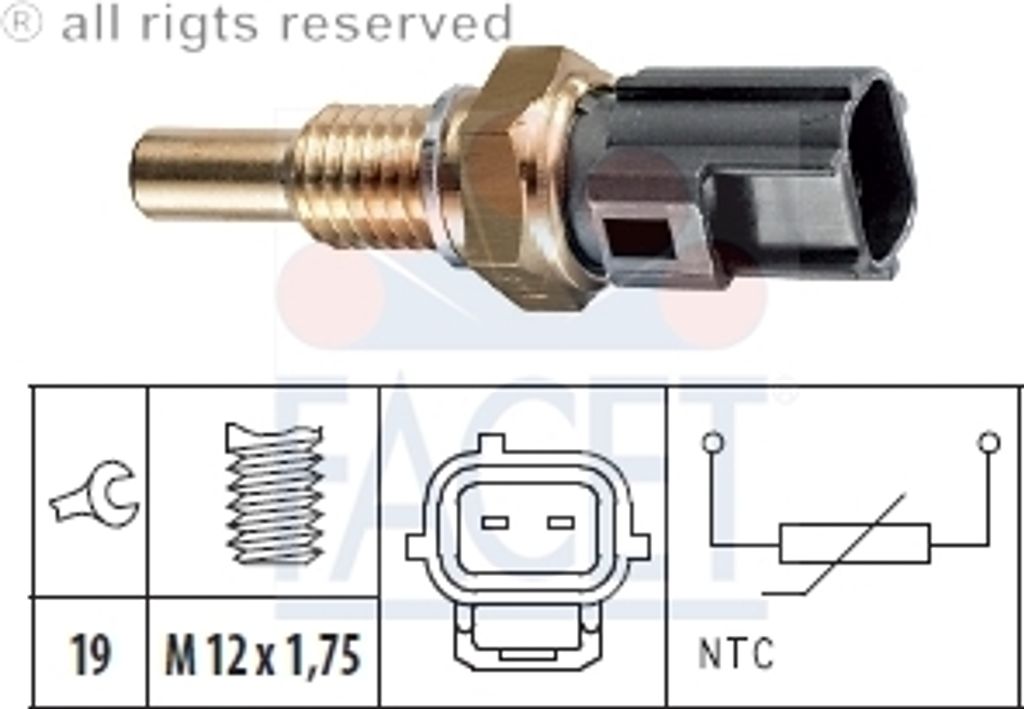Facet Sensor, Kühlmitteltemperatur 7.3294