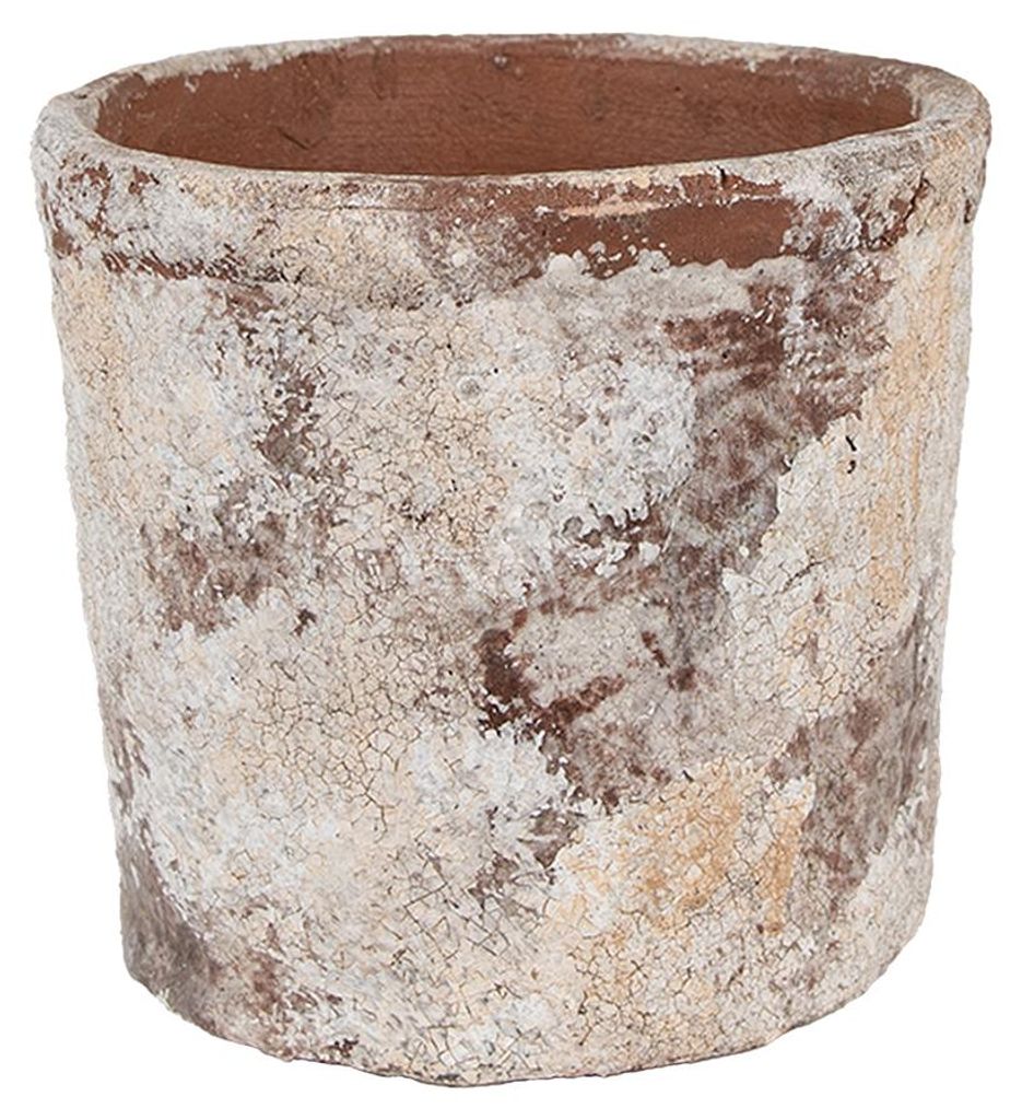 Vaso da fiori Clayre & Eef Ø 18x15 cm Beige Terracotta Immagine del prodotto 