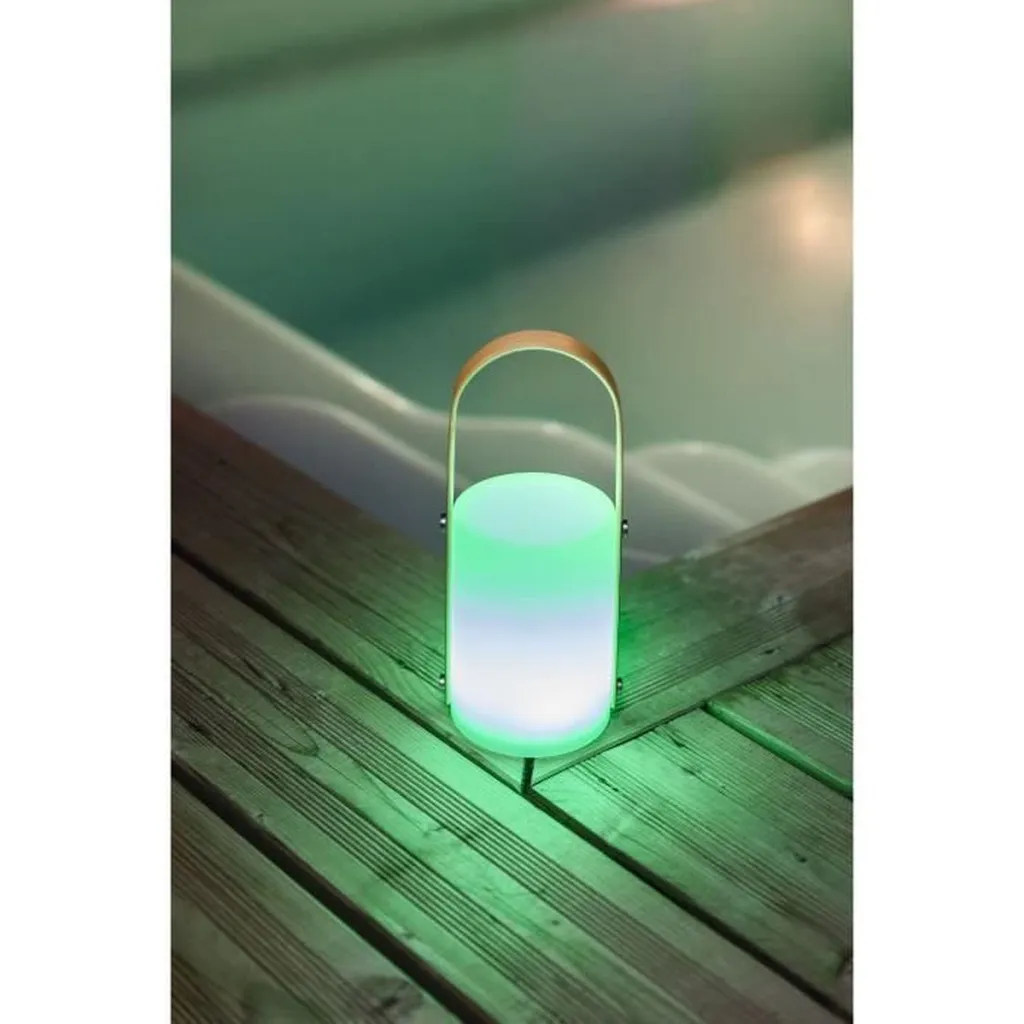 Lanterna di Design GALIX in Bambù | Luce Ambientale LED WRGB - 3