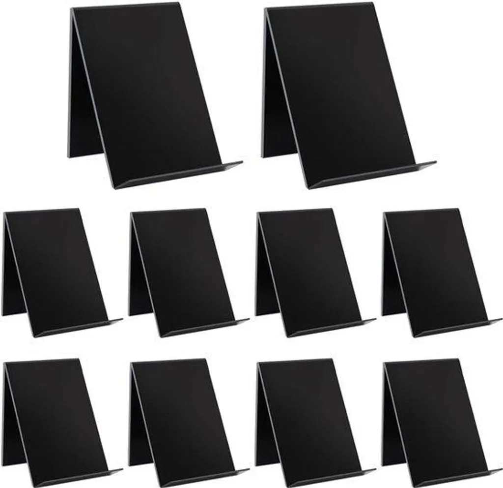 Présentoir de prospectus noir en acrylique lot de 10 pièces format slim