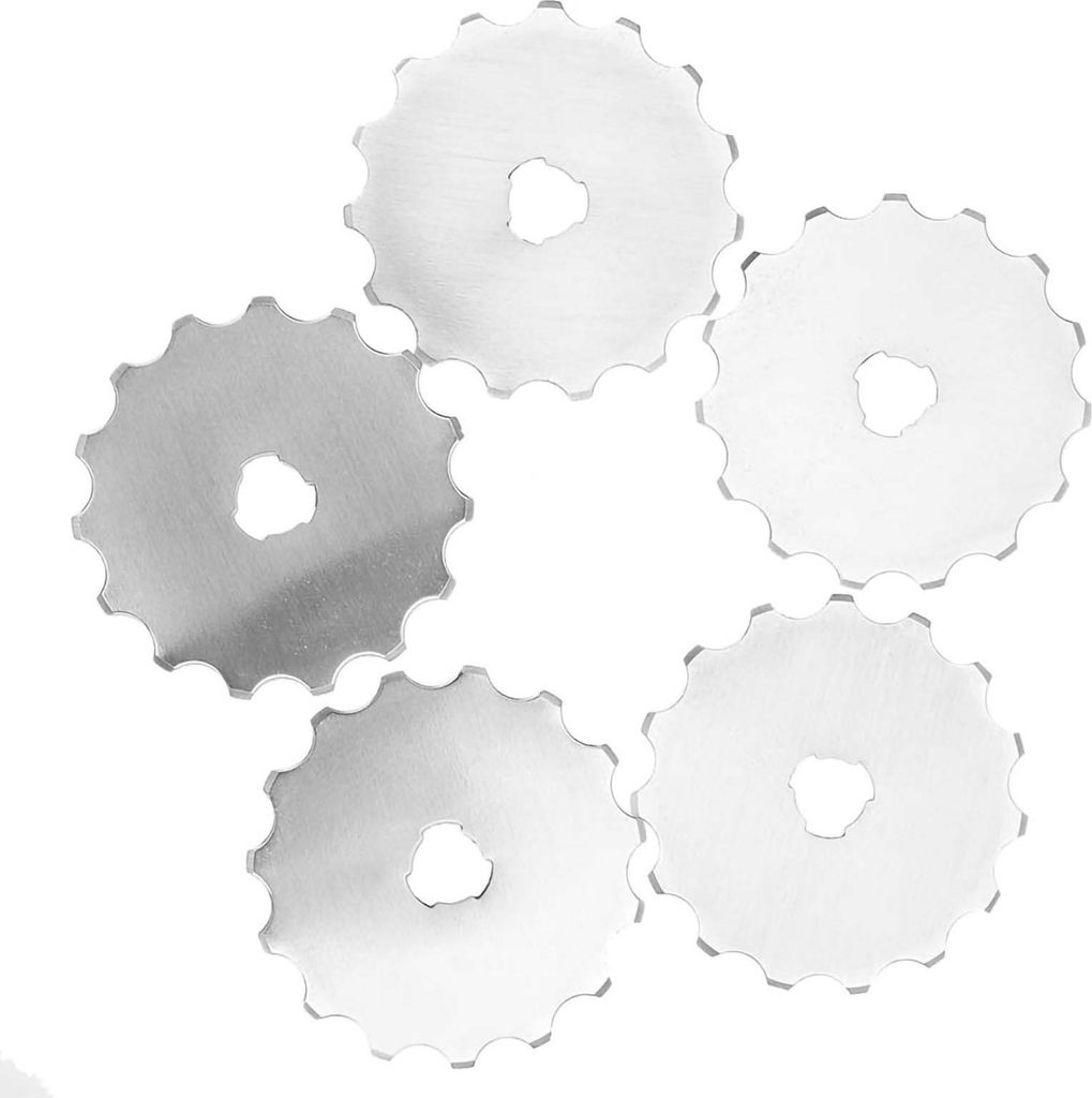 Cutter Blatt, Leder Rotary scharfe 5 -pcs Quiltblatt -Verschleiß resistenter Hochgeschwindigkeitsstahl für das Home -Gebrauch Patchwork -Stoffpap...