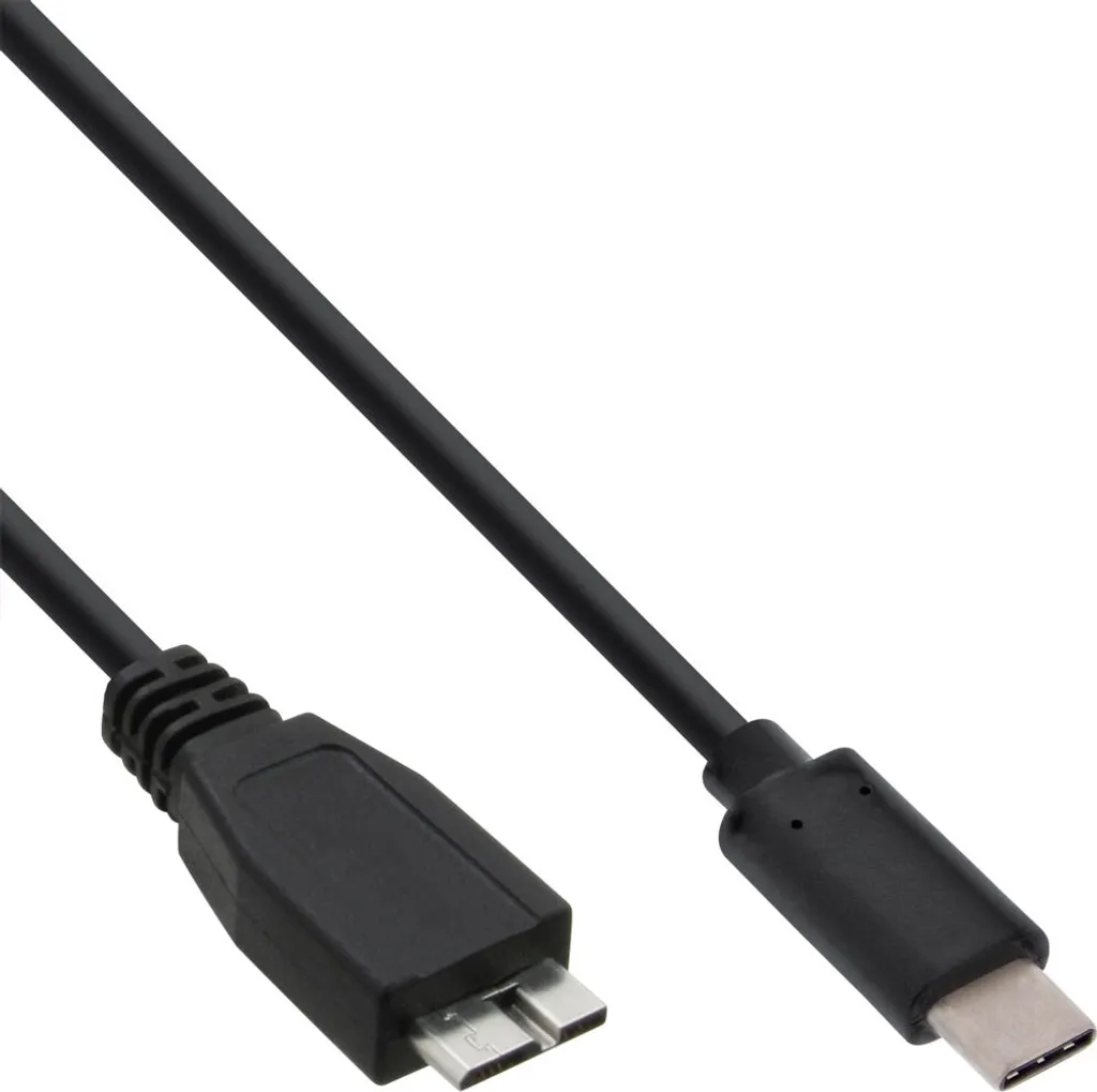 InLine® 35722 Cavo USB 3.1, da spina di tipo C a spina micro-B, nero, 2 m