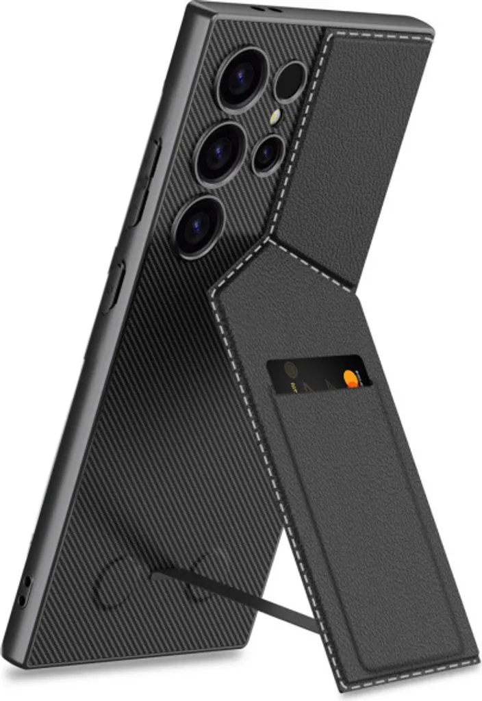 Cover Samsung S25 Nero Titanio INF: Custodia Magnetica Business con Wallet