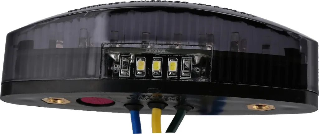 Feu stop LED noir et éclairage de plaque moto custom - 5