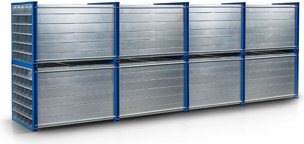 Wabenregal RWR-25/6 1000x1000x6000 25 Fächer RAL 5010