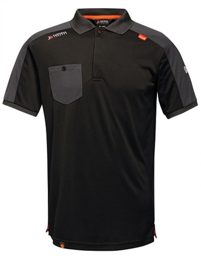 Herren Offensive Wicking Polo - Farbe: Black - Größe: L