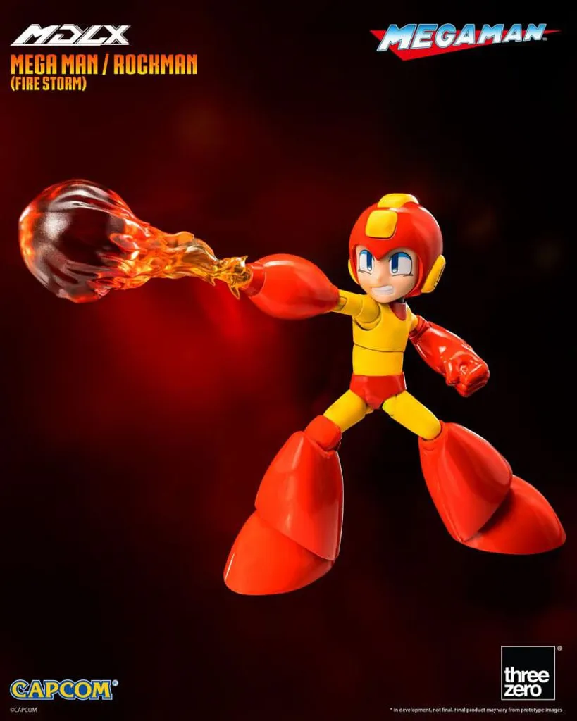 Figurka MDLX Mega Man Fire Storm threezero 10 cm pour collection
